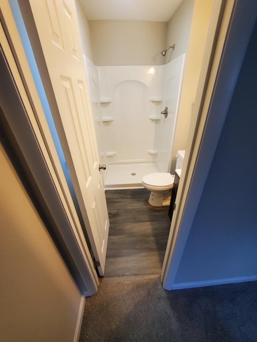 Bathroom remodel — custom tile and vanity