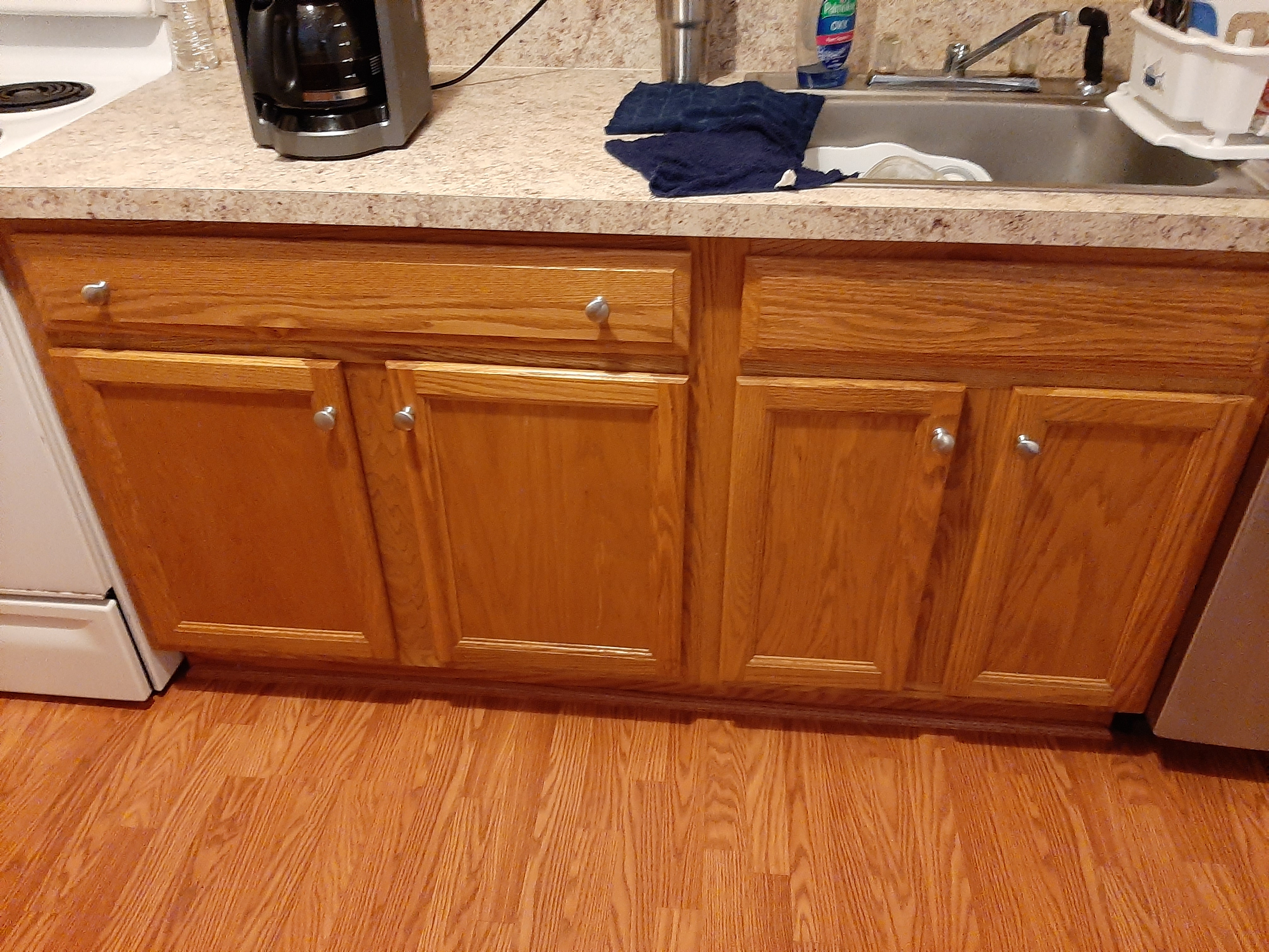 Luxury vinyl plank flooring — room installation