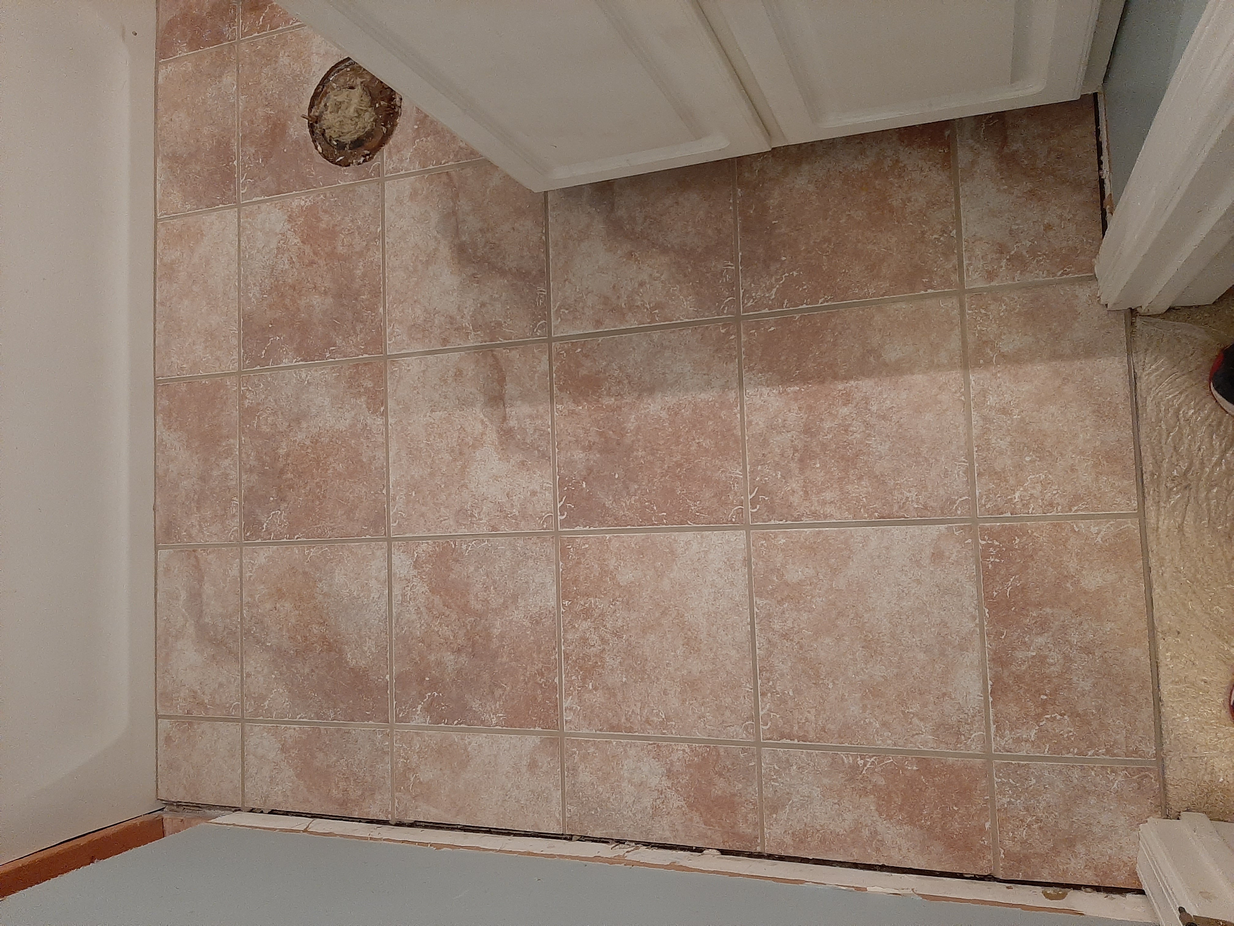 Tile flooring installation